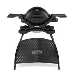 Q 1200 met Stand Black van Weber